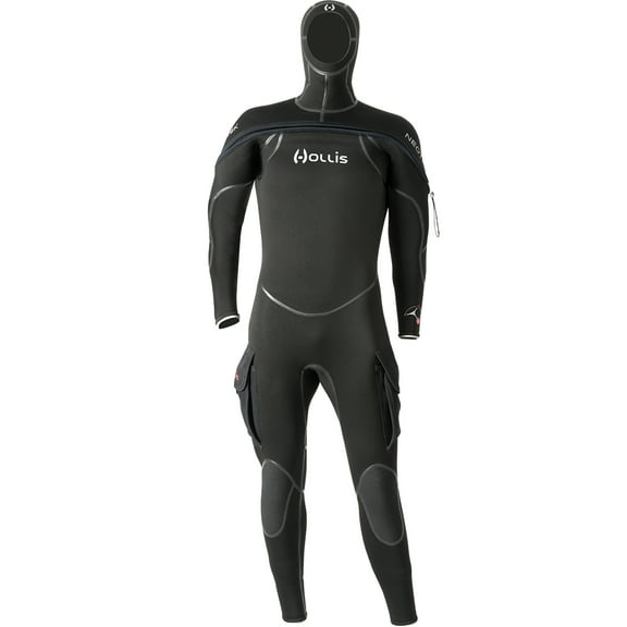 Hollis 8/7/6mm NeoTek V2 Unisex Hooded Semi-Dry Suit