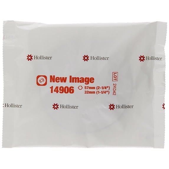 Hollister New Image Two-Piece Pre-Cut Convex Flextend (Extended Wear) Skin Barrier with 2-1/4" Floating Flange and Tape Border 1-1/4" Stoma Size, Box of 5