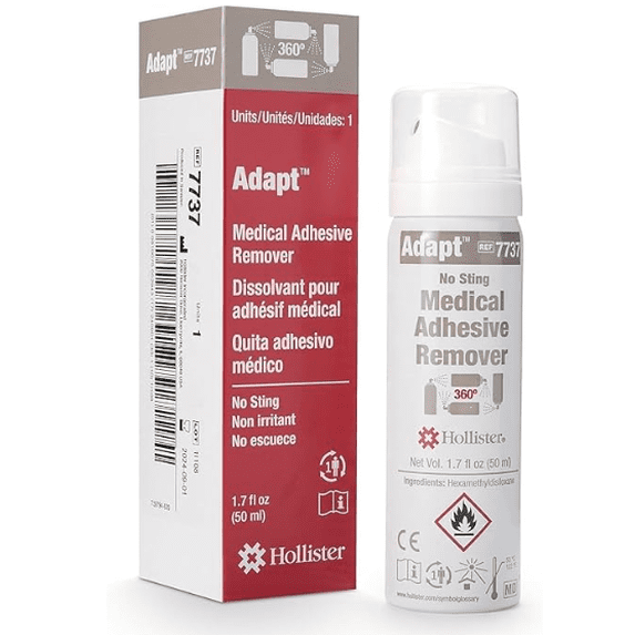 Hollister 7731 Adapt No Sting Medical Adhesive Remover Spray, 3.4 oz. – Adhesive Remover for Skin