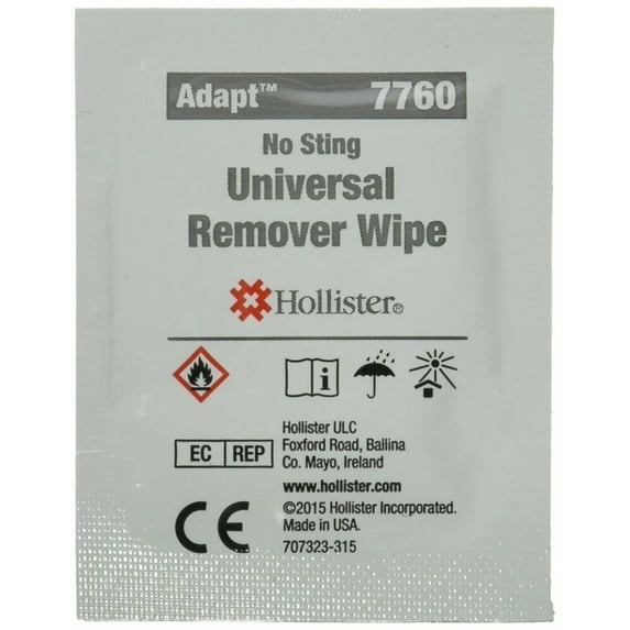 Hollister Adapt Universal Adhesive & Barriers Remover Wipe, 50 ct.