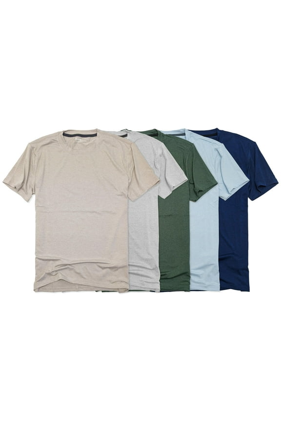 California Men's Crew Neck Relaxed Fit Stretch T-Shirt HOM-R (X-Large, 5pk-170)