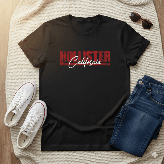 Hollister California Vintage State Athletic Sports Style Unisex T-Shirt V41298, up to size 5XL