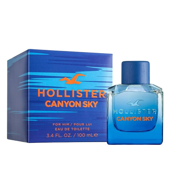 Hollister Canyon Sky EDT Spray for Men, 3.4 Oz