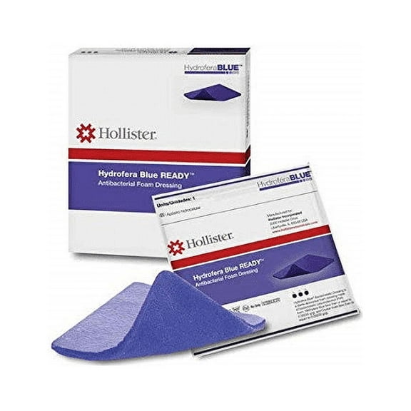 Hollister HBRS4520 Hydrofera Blue READY Foam Dressing 4" x 5" (Each), (10-Pack)