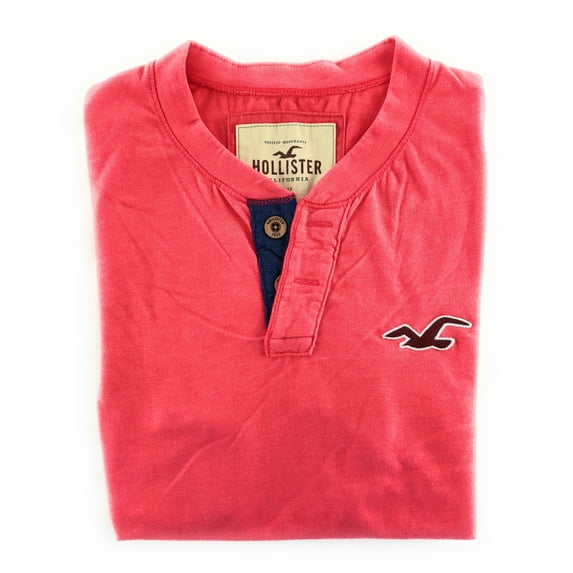 Hollister Mens Henley T-shirt