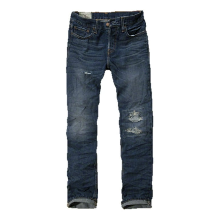 Hollister jeans mens slim straight cheap