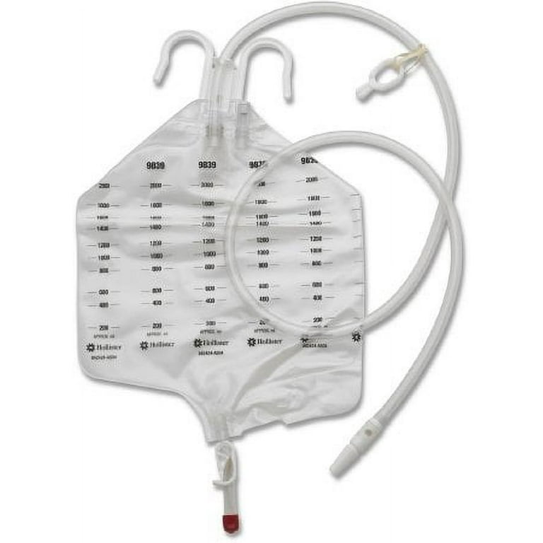 Hollister Urinary Drain Bag Anti Reflux Valve 2000 mL Vinyl 9839