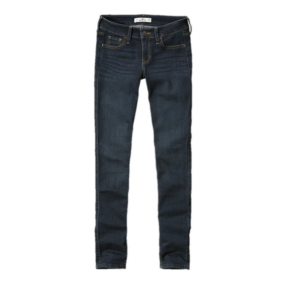 Hollister Womens Super Skinny Jeans Dark Wash