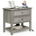 thumbnail image 1 of Holliwill 2 Drawer Dressers for Bedroom with Charging Station, Modern Wood Chest of Drawers with Open Storage for Living Room, Hallway, Gray, 1 of 10