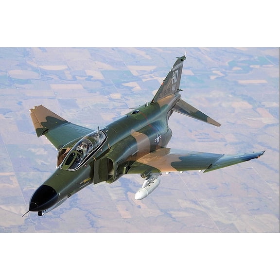 Holloman AFB F-4 Phantom II - 12x18 Inch Laminated Aviation Poster - Stunning Detail and Bold Colors