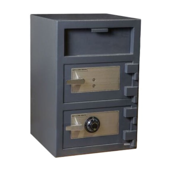 Double Door Depository Safe - Gray