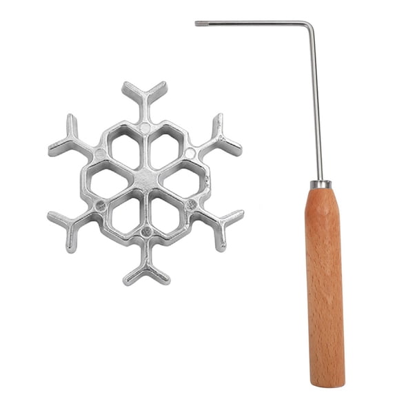 Hollow Aluminum Alloy Frying Mold Fried Shrimp Cake Snack Kitchen Tools Waffle Mold A