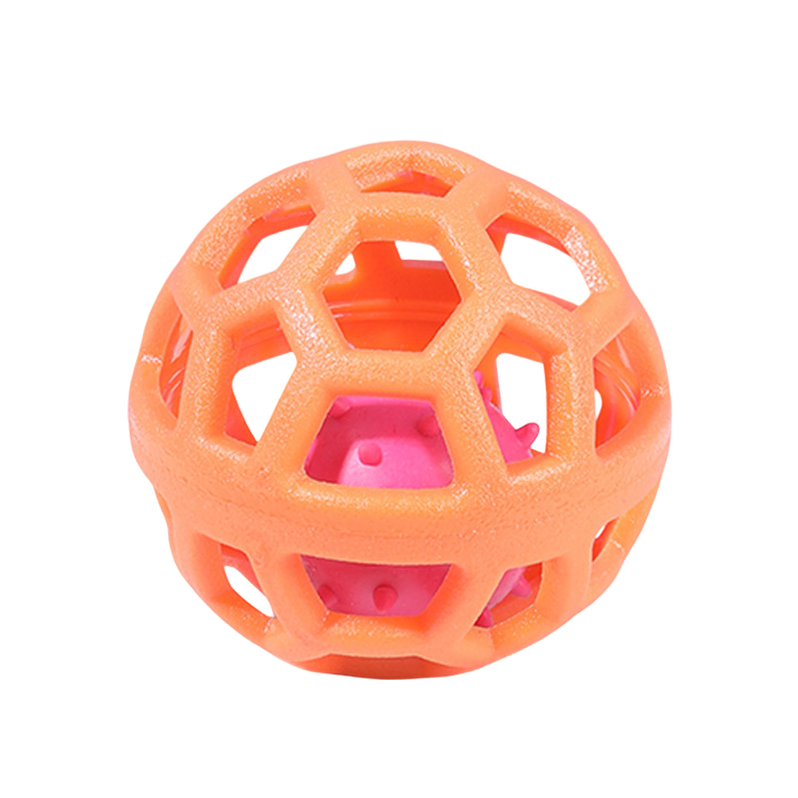 Hollow Ball Pet Toy Non Toxic Chew Toy With Sound Ring Elastic Hollow Ball Pet Toy Non Toxic Chew Toy With Sound Ring Elastic