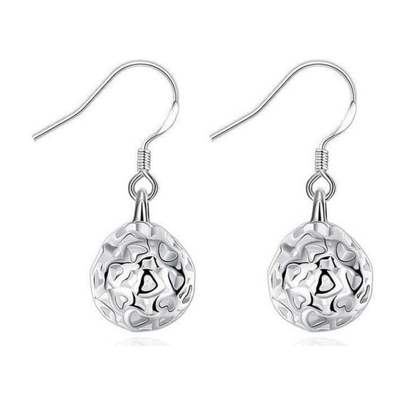 Hollow Ball Round Cage Heart Love Dangle Drop Earrings Hook Studs for Women