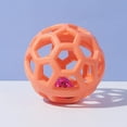 thumbnail image 1 of Hollow Balls Bells Inside Cleaning Teeth Interactive Training Rubber Ball for Pets, Holee Roller Dog Balls, 1 of 5