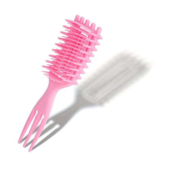 Hollow Blow Drying Curling Comb - Maze Spiral Design for Effortless Curls and Detangling