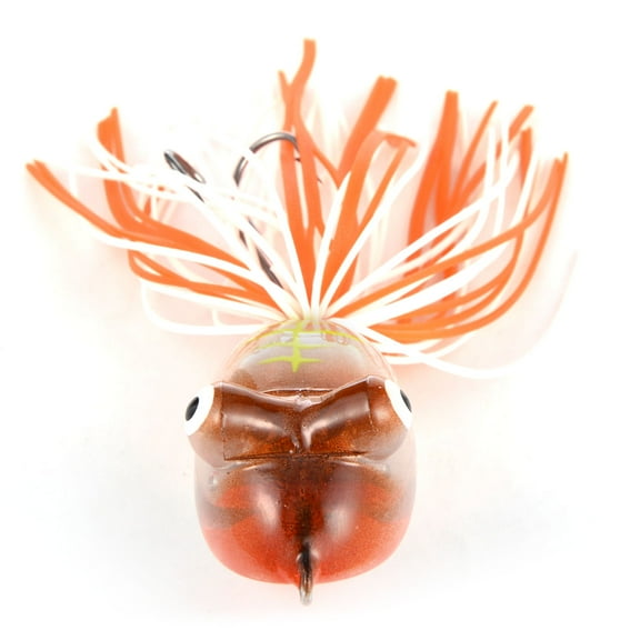 Hollow Bodied Realistic Frog Fishing Hard Lure with Rubber Skirt Color No.09