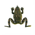 thumbnail image 1 of Hollow Body Frog Topwater Fishing Lure, Weedless Soft Bait with Swimming Legs and Double Hooks for Bass Pike, Olive Gold, 2.56 Inch, 1 of 4