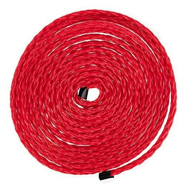 Hollow Braid Polypropylene Cord (1/4 Inch, 100 Feet, Red) - Barriers, Trail Marking, and Crowd Control