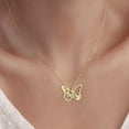 thumbnail image 1 of Hollow Butterfly Cutting Name Necklace Personalized Customization, 1 of 2