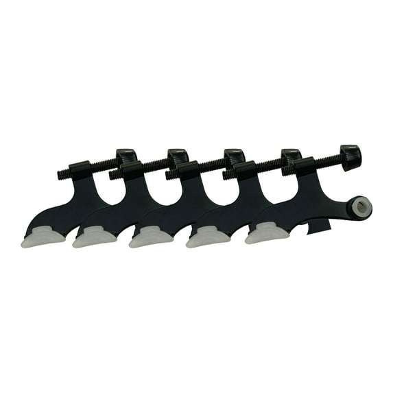 Design House 5-Pack Hollow Core Hinge Pin Door Stops, Matte Black