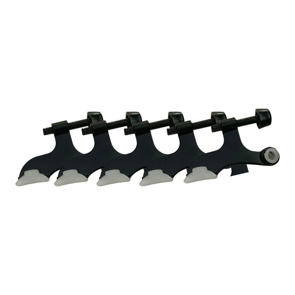 Design House 5-Pack Hollow Core Hinge Pin Door Stops, Matte Black