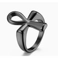 thumbnail image 1 of Stainless Steel Hollow Cross Ring Europe And America Fashion Jewelry Religious Band Ring Gift For Any Occasion, 1 of 6
