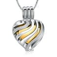 thumbnail image 1 of Hollow Crystal Heart Urn Necklace for Human Ashes Pendant Heart Urn Memorial Cremation Jewelry for Ashes Ash Necklace for Women, 1 of 7
