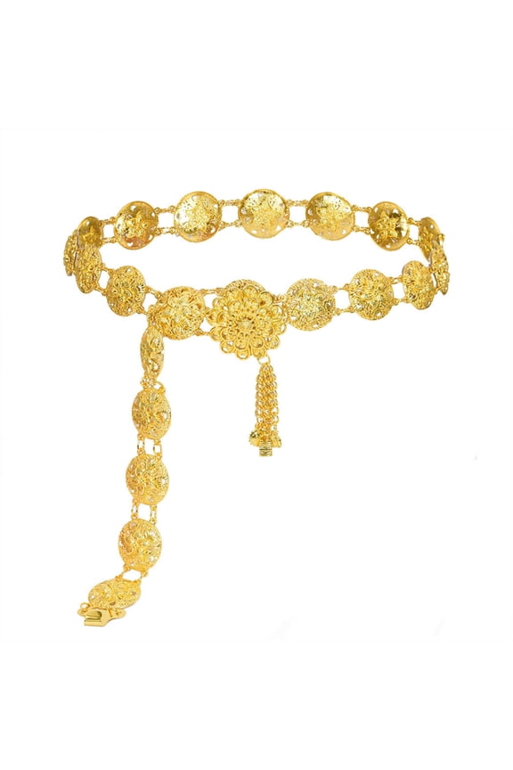 Hollow Flower Dance Beach Waist Decoration Eye Catching Flower Belly Dance Belt Stylish Waist Chain for