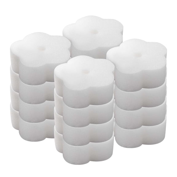 Hollow Flower Design Oil Absorbent Sponge for Bathtub and Pool Efficient Cleaning Solution Clear Water 16PCS