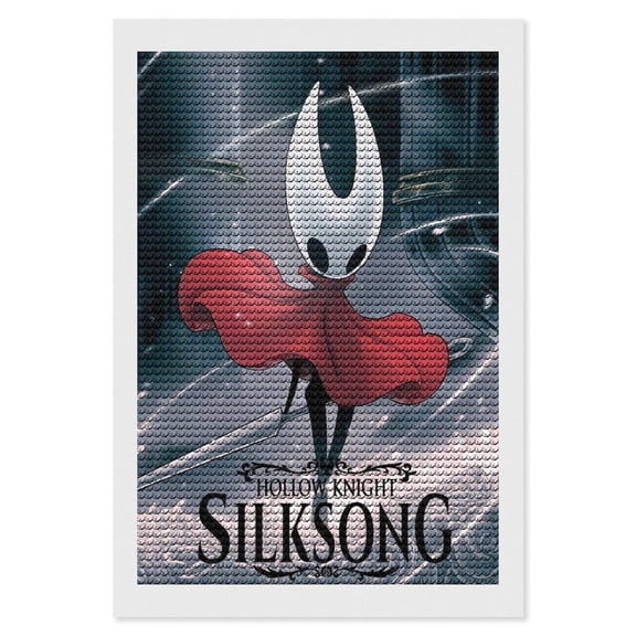 Hollow Game Kni-ght Silksong Picture Paintings Canvas Diamond Art Prints Wall Hang Decoration Home Game Gifts