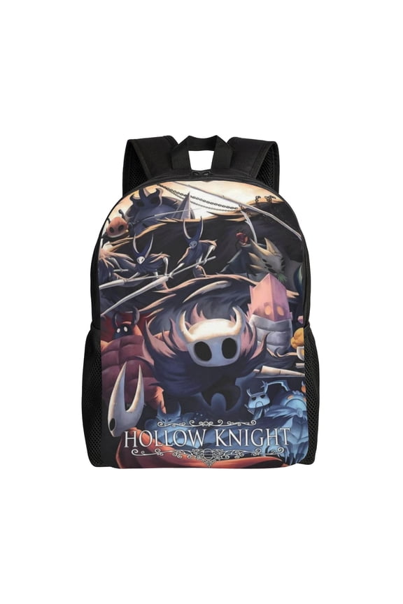 Hollow Game Knight Backpack Lightweight Daypack Large Capacity Travel Work School Back Pack Novelty Book Bag Laptop Bag