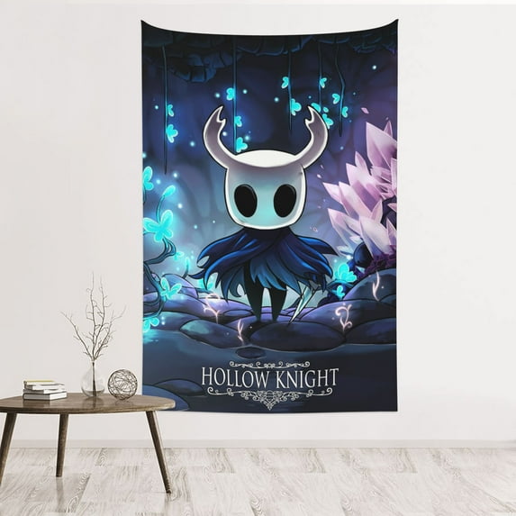 Hollow Game Knight Silksong Tapestry Banner 60 X 40 inch Decor Art Tablecloth Wall Hanging Mural for Bedroom Dorm