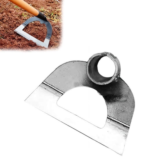 Hollow Garden Hoe - Heavy Duty Triangle Weed Hoes for Gardening, Handheld Weeding Rake Sharp Blade Hand Weeding Tool for Backyard Farming Soil Loosening Tilling and Planting, Tight Spaces