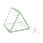 Hollow Glass Prism, with Stopper, Size 1.5" x 1.5" 38x38 mm - Great for Studying Snells Law of Refraction - Eisco Labs