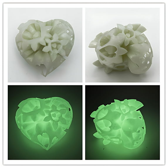 Hollow Heart GearToys under $5! CQCYD 3D Printed Cut-Out Heart, Gradient Color Gear Ball FidgetToys, Creative Desktop Decor, Stress Relief ManipulativeToys for Adults,Kids