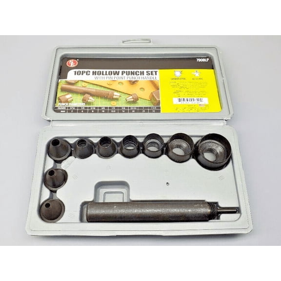 Hollow Hole Punch Set 10pc Fireworks Cardboard Disc Ball Shell Fuse