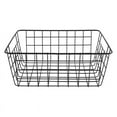 thumbnail image 1 of Hollow Iron Wired Basket, Storage Baskets Metal Basket Without Interlining Bathroom Kitchen Organizer Black, 1 of 7