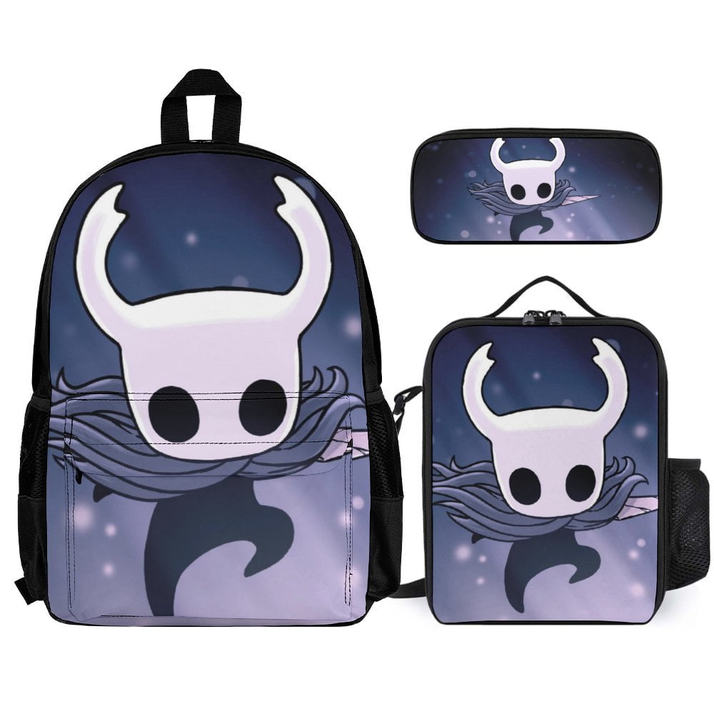 Hollow Knight Backpacks 3 Piece Set Kids Bookbag School Bag with Lunch ...