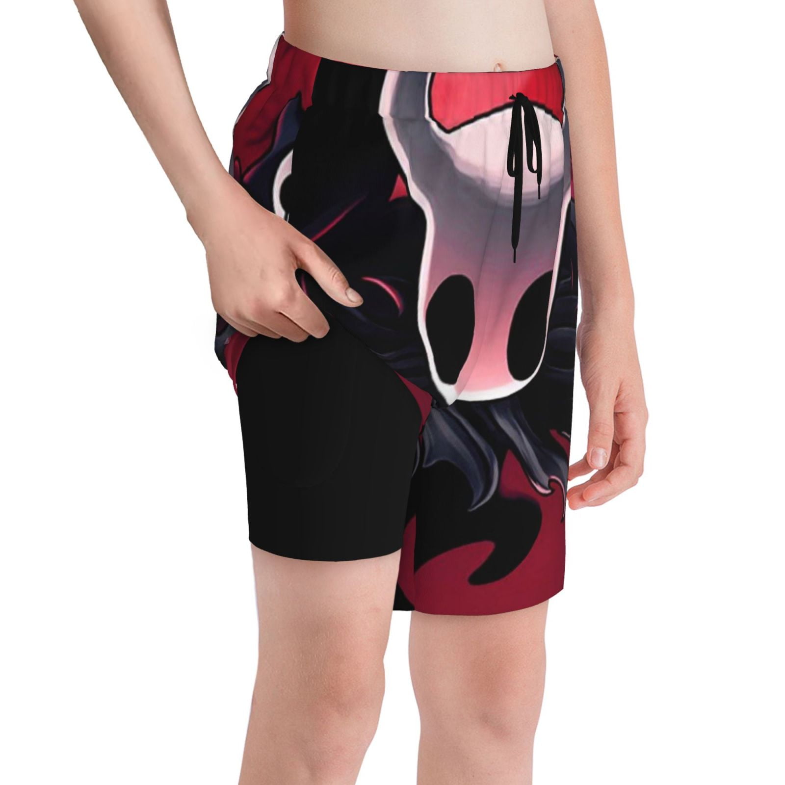 Hollow Knight Boys Swim Trunks Compression Liner Swim Shorts Quick Dry
