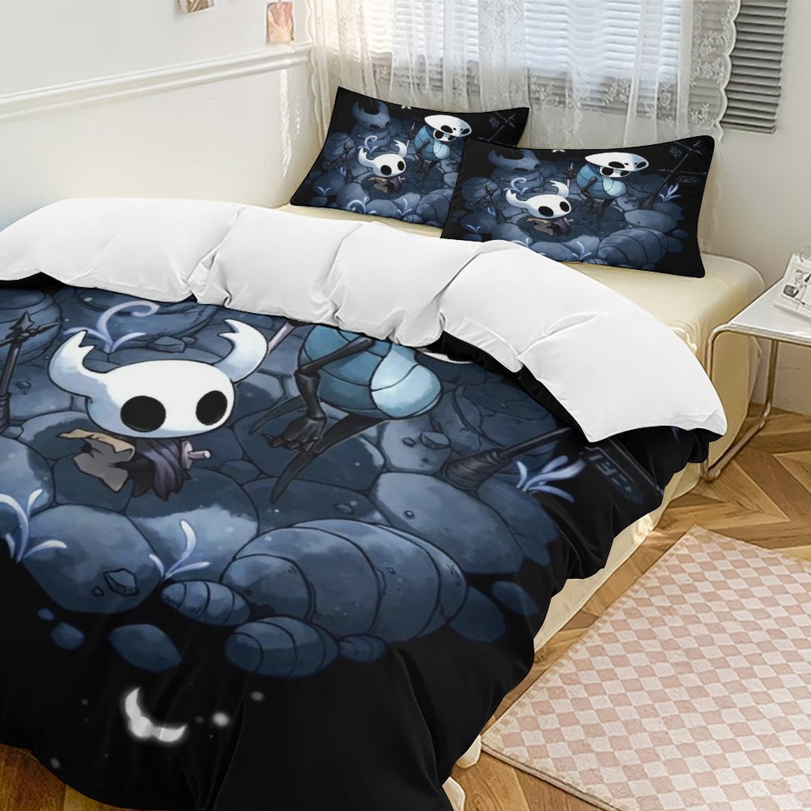 Hollow Knight Cartoon Bedding Sets Ultra Soft Skin-Friendly Duvet Cover ...