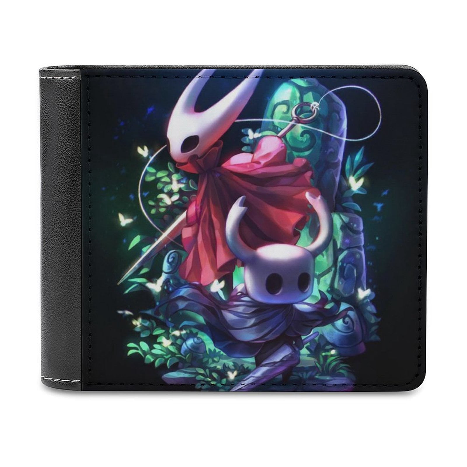 Knight Wallet Hollow Knight Leather Wallet Slim Card Wallet Bifold RFID Blocking Card ...