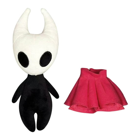 Hollow-Knight Plush Dolls Soft Plush Stuffed Toy Figure with Removable Skirt Two Piece Set Soft Stuffed Animals Pillows