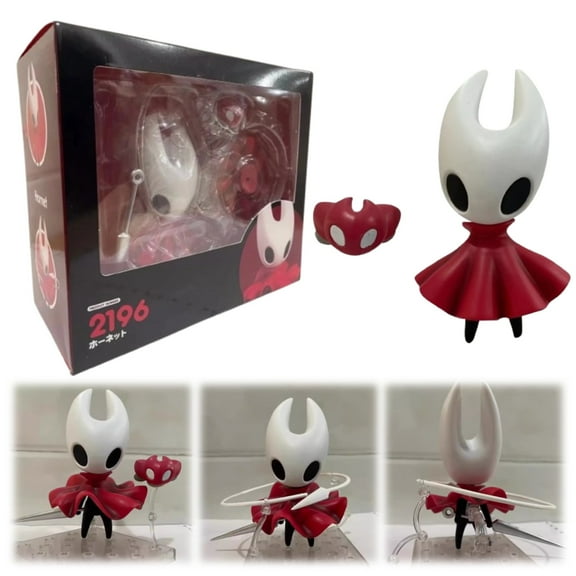 Hollow-Knight: Silksong Game Character Collectible Figure Statue，Popular Game Hollow-Knight Action Figure, A Gift for Game Fans and Friends, Red