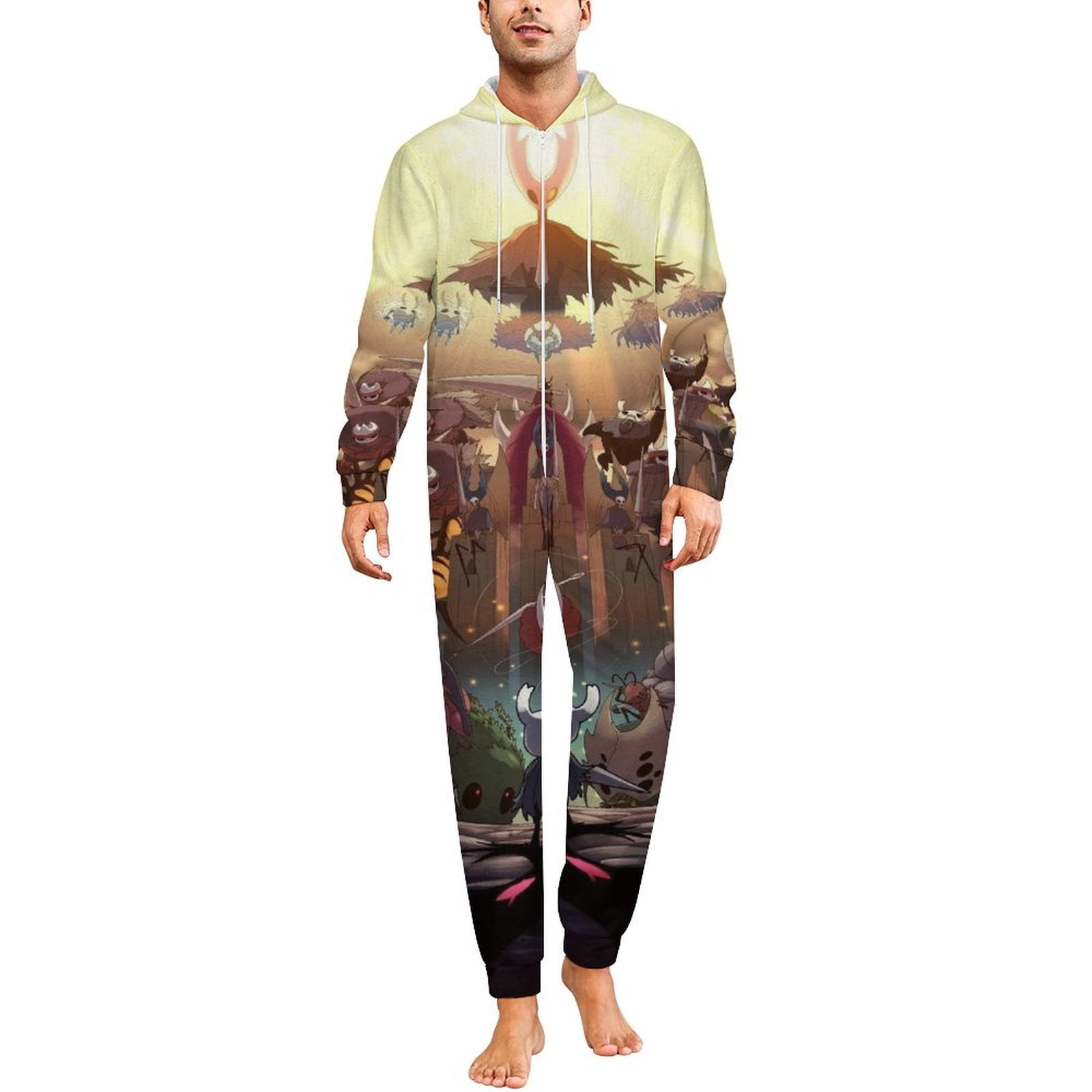 Two-Piece Skinny Hollow Black Onesie