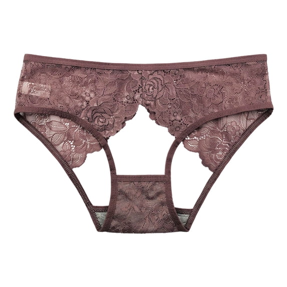 Hollow Lace Breathable Hip Lifting Briefs Thongs for Women Multicolor One Size