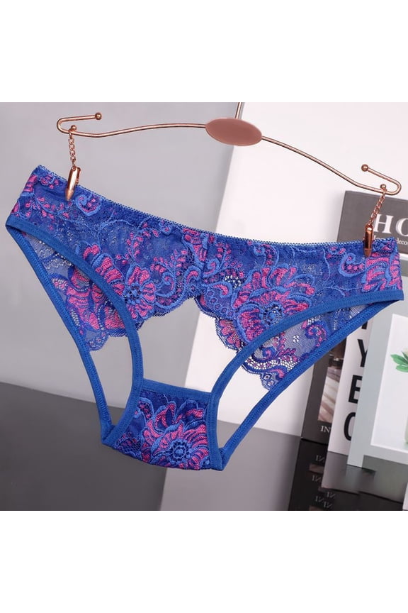 Hollow Lace French Knickers Panties Lingerie Briefs Mesh Sheer Thongs Underwear