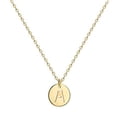 thumbnail image 1 of Hollow Letter Pendant Necklace - Simple Small Initial Charm Design, 1 of 1