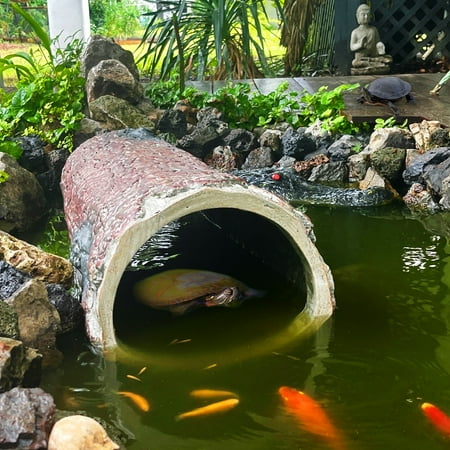 Hollow Log Hideaway ?? Extra Large Realistic Tree Stump Hideout for Reptiles, Ponds and Wildlife.