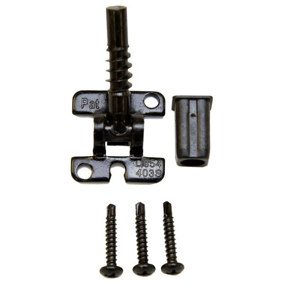 Hollow Metal Baluster Connectors - 30 Pack - 1/2" Adjustable Angle Connector Kit with Screws - Easy Stair Railing Installation - Rake & Flat Rail Compatible Base 1" x 1". 1 1/2" Height Black